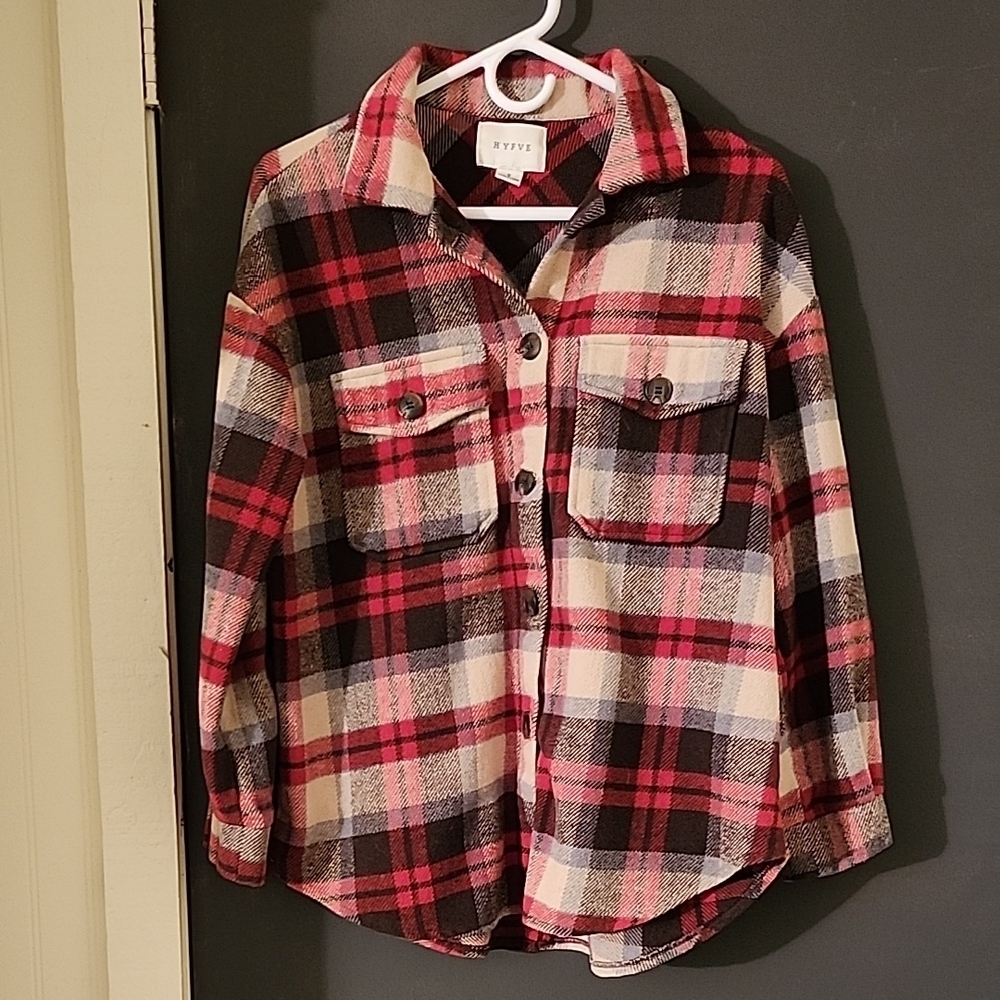 Womens Plaid Shirt - Red and Black